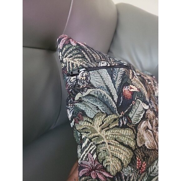 Safari Tapestry Throw Pillow Tiger Jungle 18x17” Elephant Jungle Brush - Picture 14 of 16